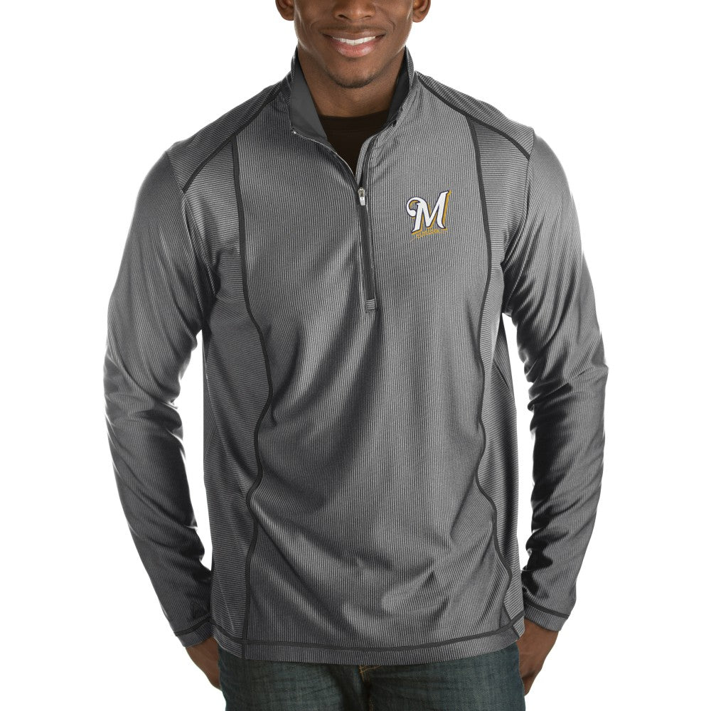 Milwaukee Brewers Antigua Tempo Half-Zip Pullover Jacket Near Me