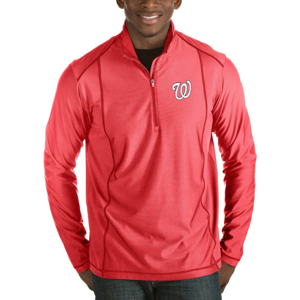 Washington Nationals Antigua Tempo Half-Zip Pullover Jacket Clearance