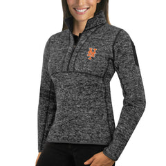 New York Mets Antigua Women's Fortune Half-Zip Pullover Sweater Clearance