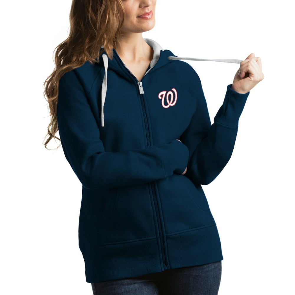 Washington Nationals Antigua Women's Victory Full-Zip Hoodie Lifestyle