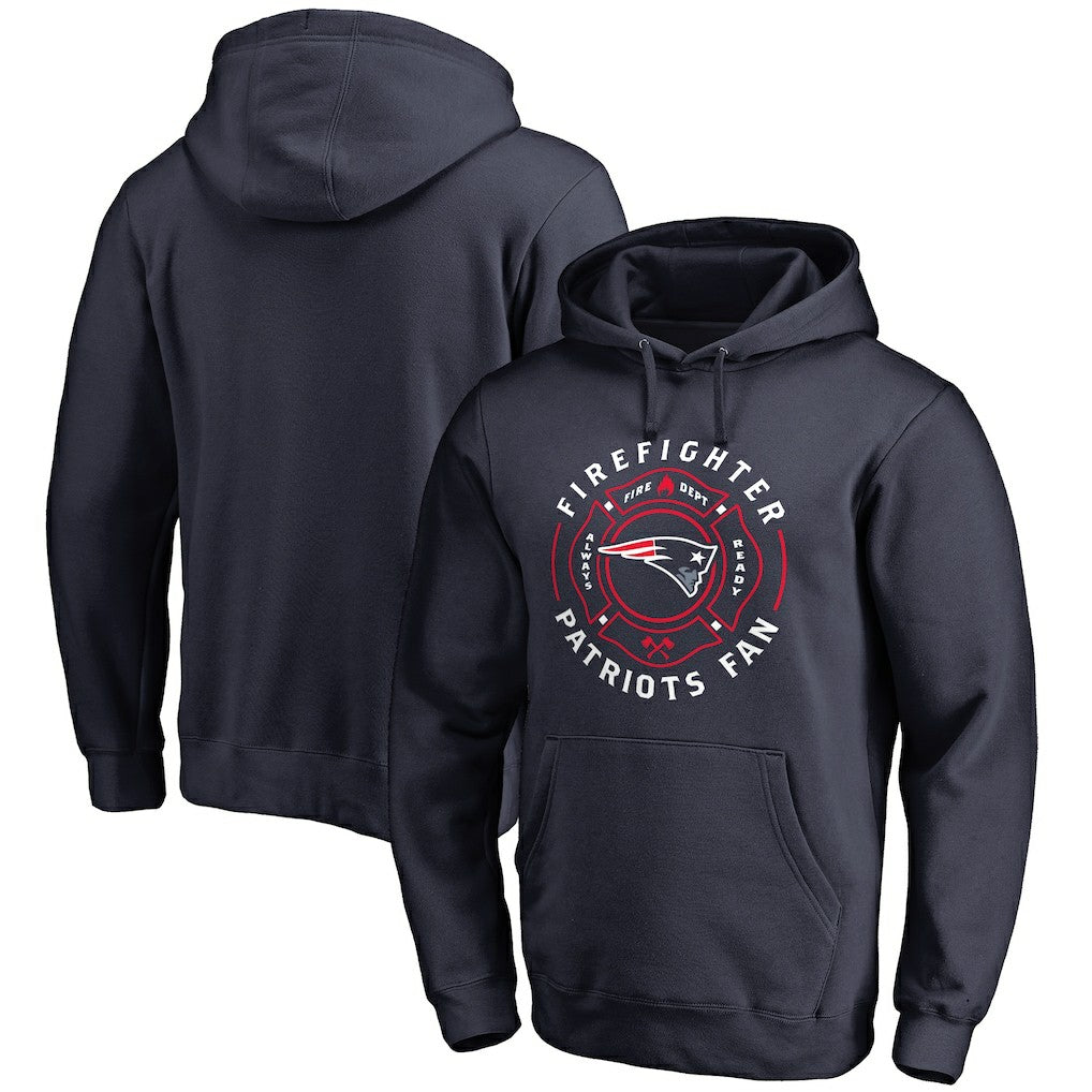 New England Patriots Firefighter Pullover Hoodie Navy - NFL
