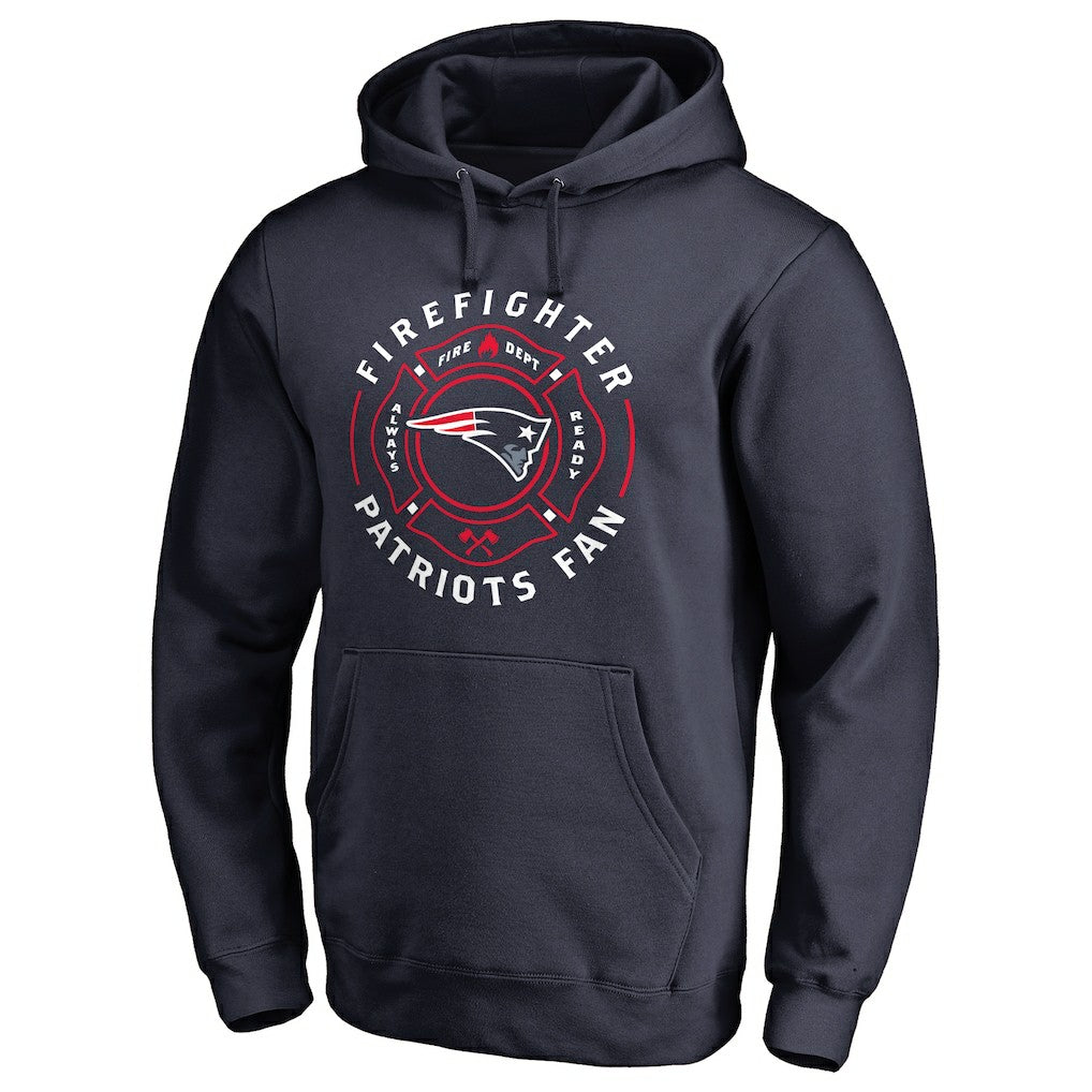 New England Patriots Firefighter Pullover Hoodie Navy - NFL