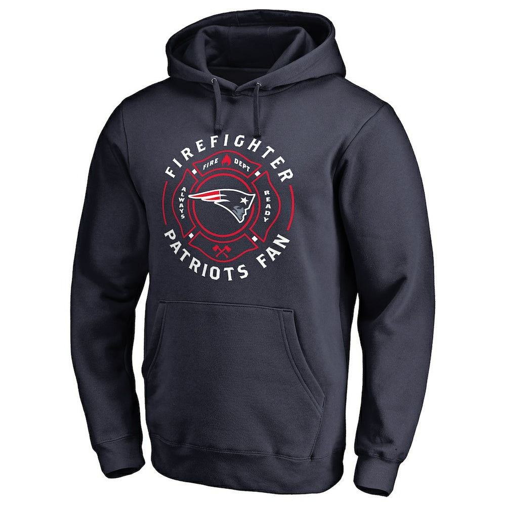 New England Patriots Firefighter Pullover Hoodie Navy - NFL