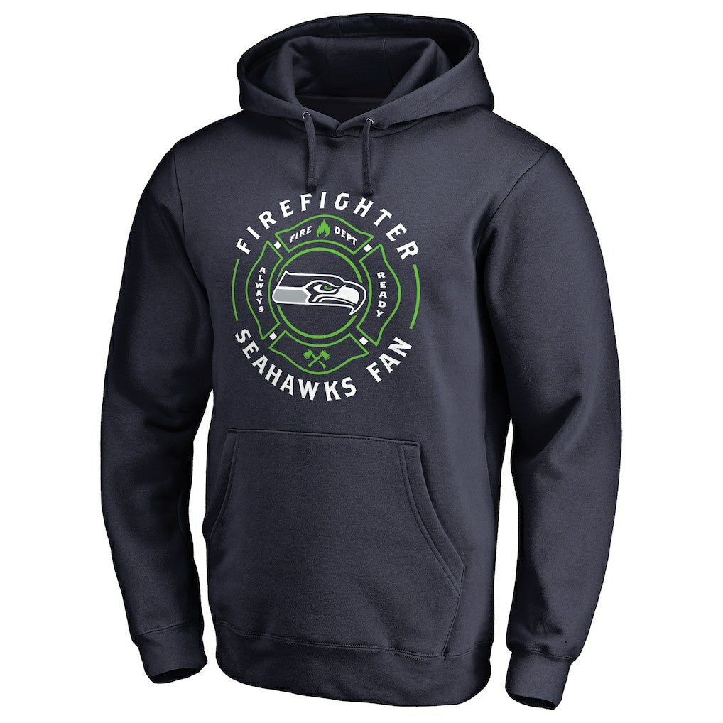 Seattle Seahawks Firefighter Pullover Hoodie Navy - NFL