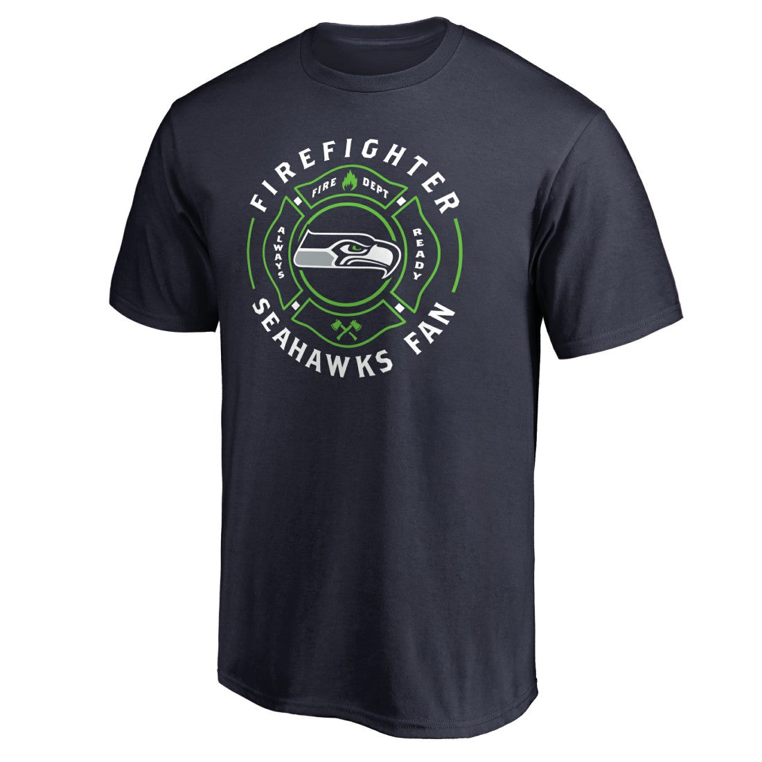 Seattle Seahawks Firefighter T-Shirt Navy - NFL