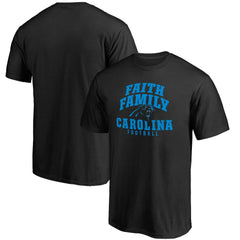 Carolina Panthers Faith Family T-Shirt Black - NFL