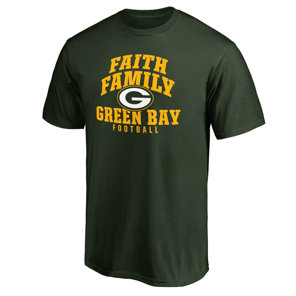 Green Bay Packers Faith Family T-Shirt Green - NFL
