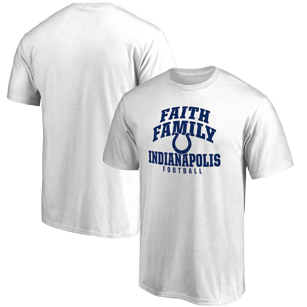 Indianapolis Colts Faith Family T-Shirt White - NFL