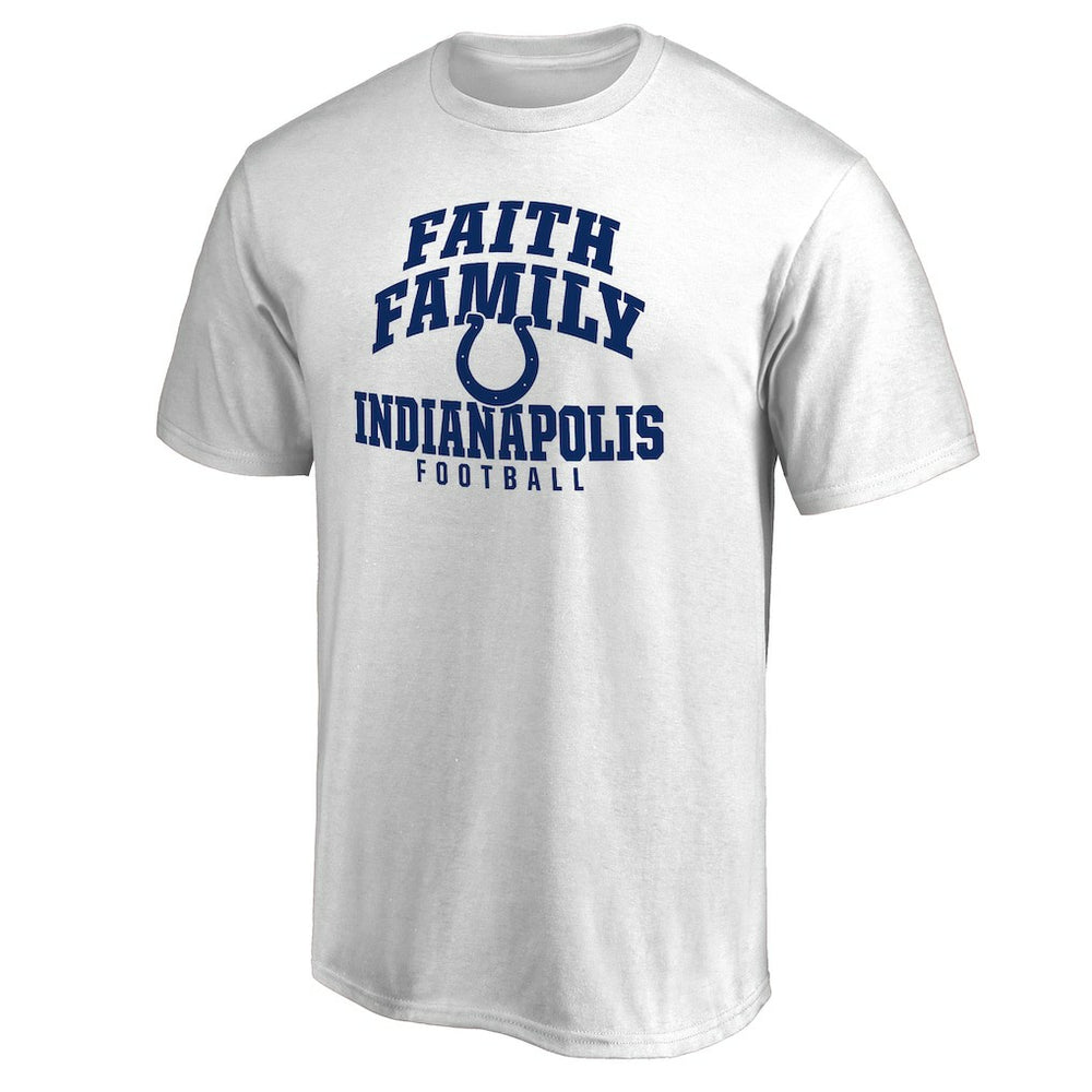 Indianapolis Colts Faith Family T-Shirt White - NFL
