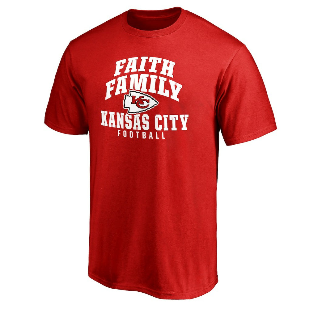 Kansas City Chiefs Faith Family T-Shirt Red - NFL