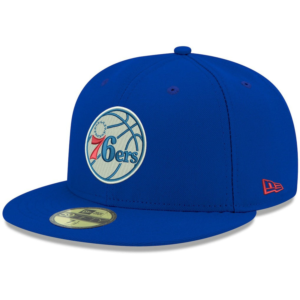 New Era - Philadelphia 76ers Team Color 59FIFTY Fitted Hat - Royal