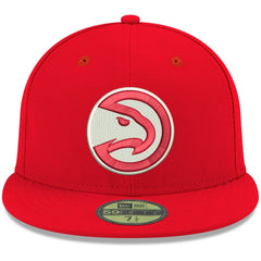 New Era - Atlanta Hawks Team Color 59FIFTY Fitted Hat - Red