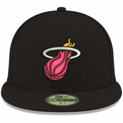 New Era - Miami Heat Team Color 59FIFTY Fitted Hat - Black