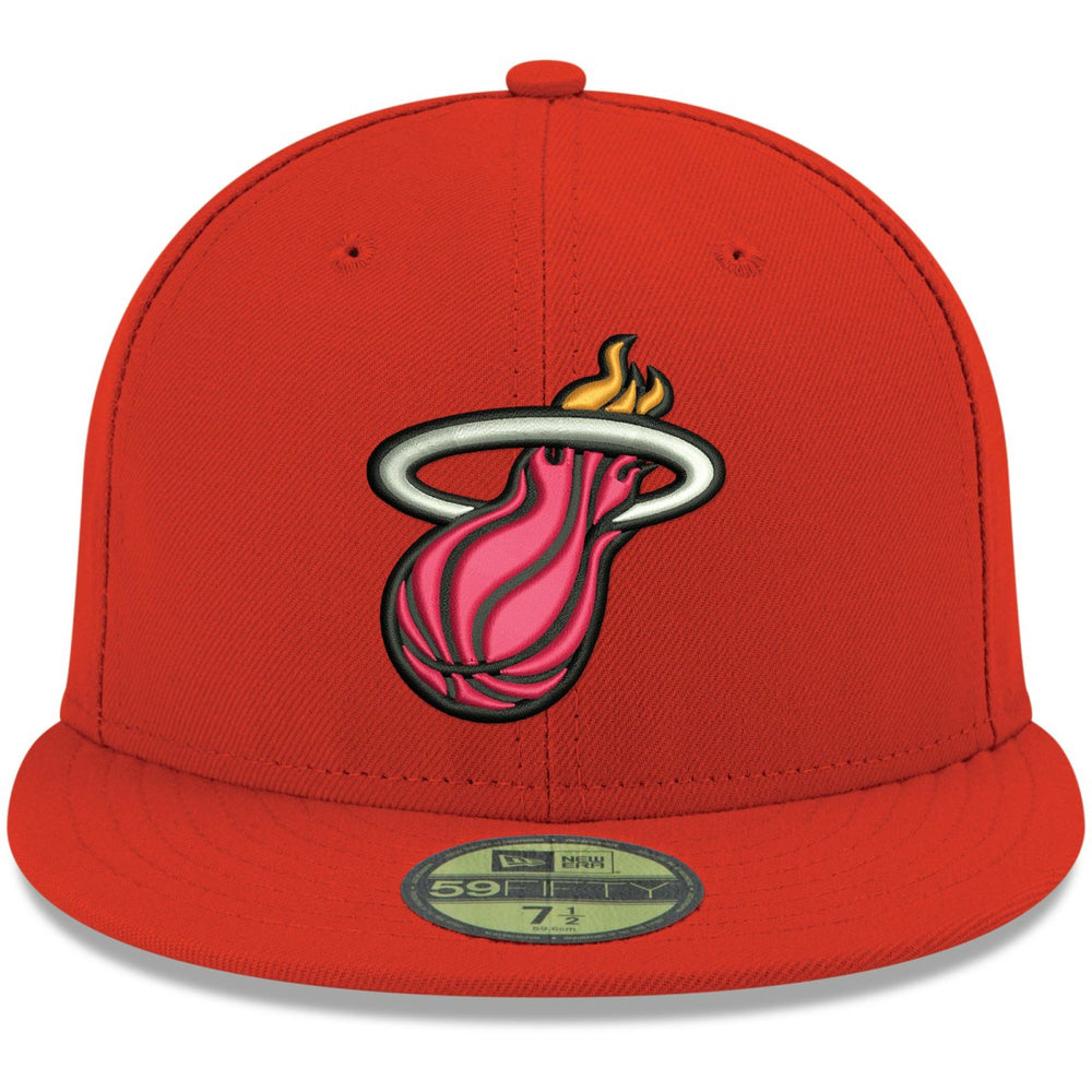 New Era - Miami Heat Team Color 59FIFTY Fitted Hat - Red