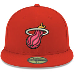 New Era - Miami Heat Team Color 59FIFTY Fitted Hat - Red