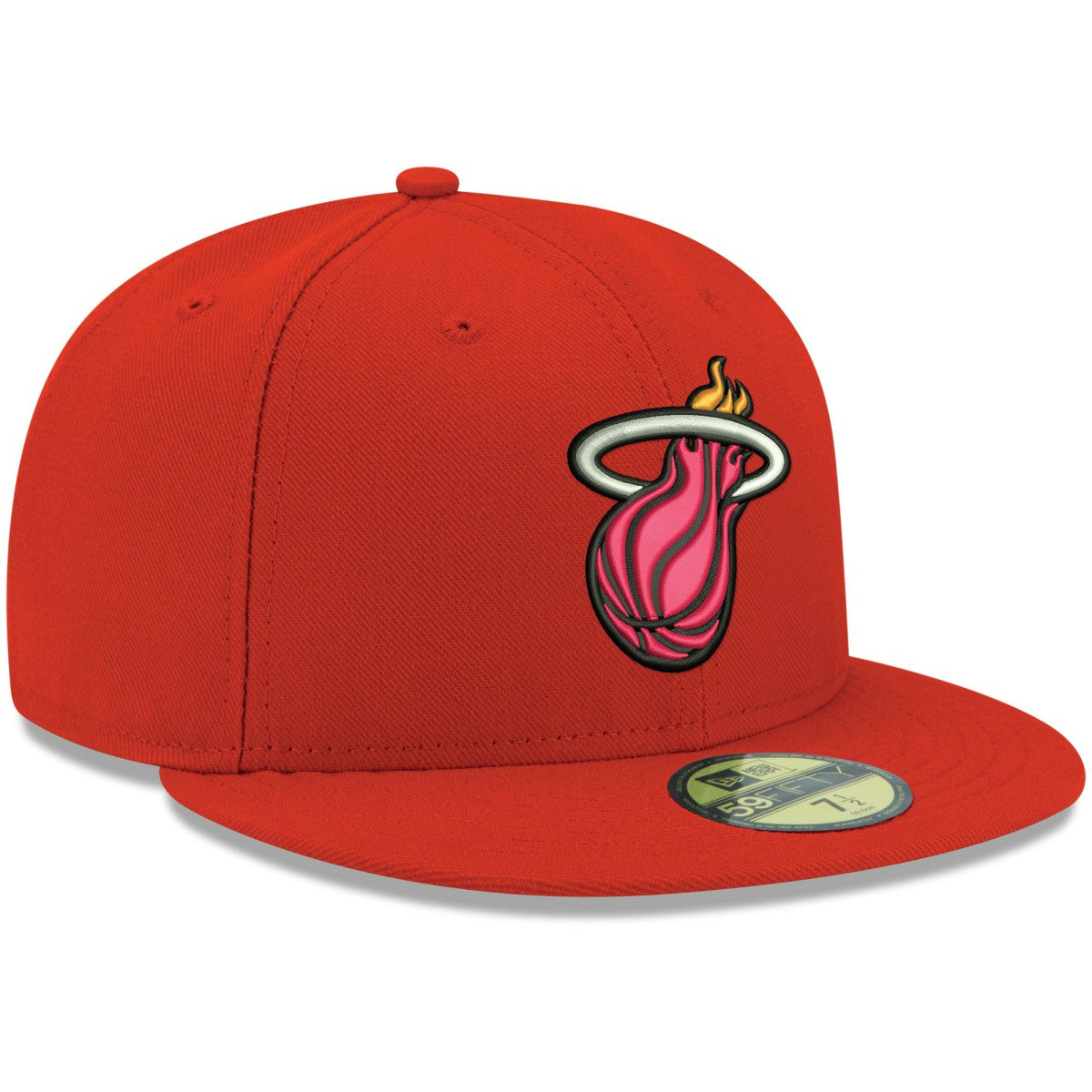 New Era - Miami Heat Team Color 59FIFTY Fitted Hat - Red