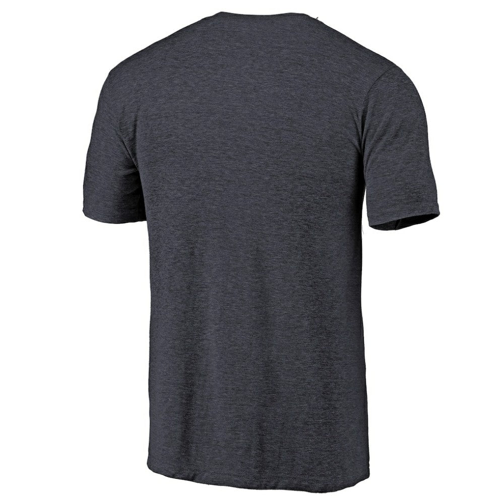 Colorado Avalanche - Distressed Team Primary Logo Tri-Blend T-Shirt Navy