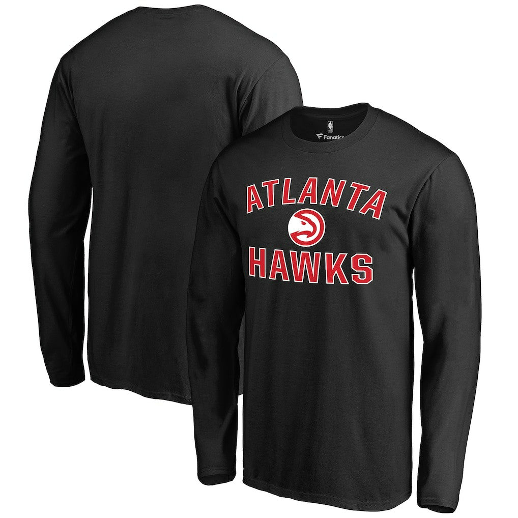 NBA - Atlanta Hawks Victory Arch Long Sleeve T-Shirt - Black