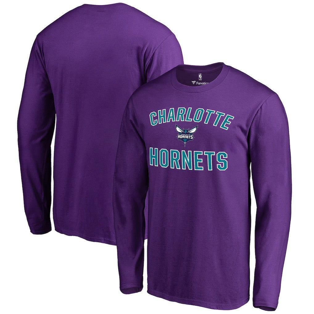 NBA - Charlotte Hornets Victory Arch Long Sleeve T-Shirt - Purple