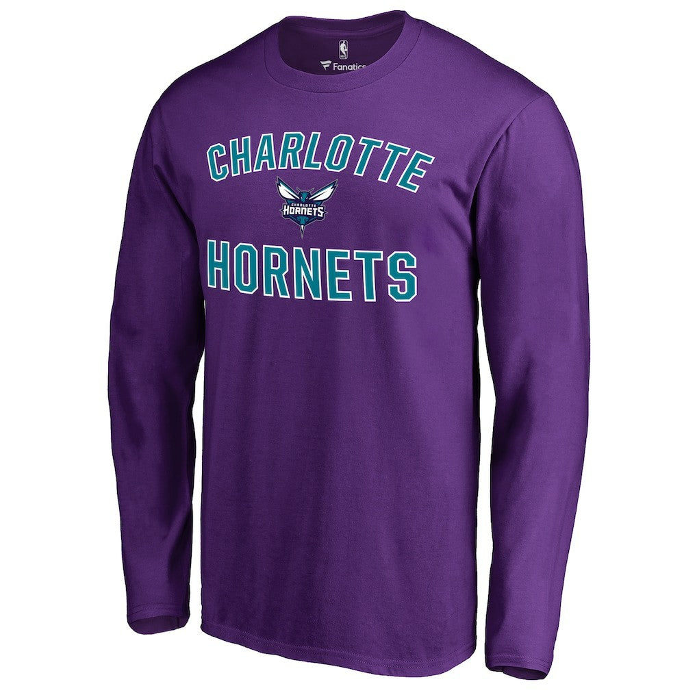 NBA - Charlotte Hornets Victory Arch Long Sleeve T-Shirt - Purple
