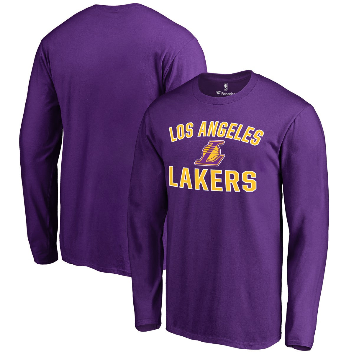 NBA - Los Angeles Lakers Victory Arch Long Sleeve T-Shirt - Purple