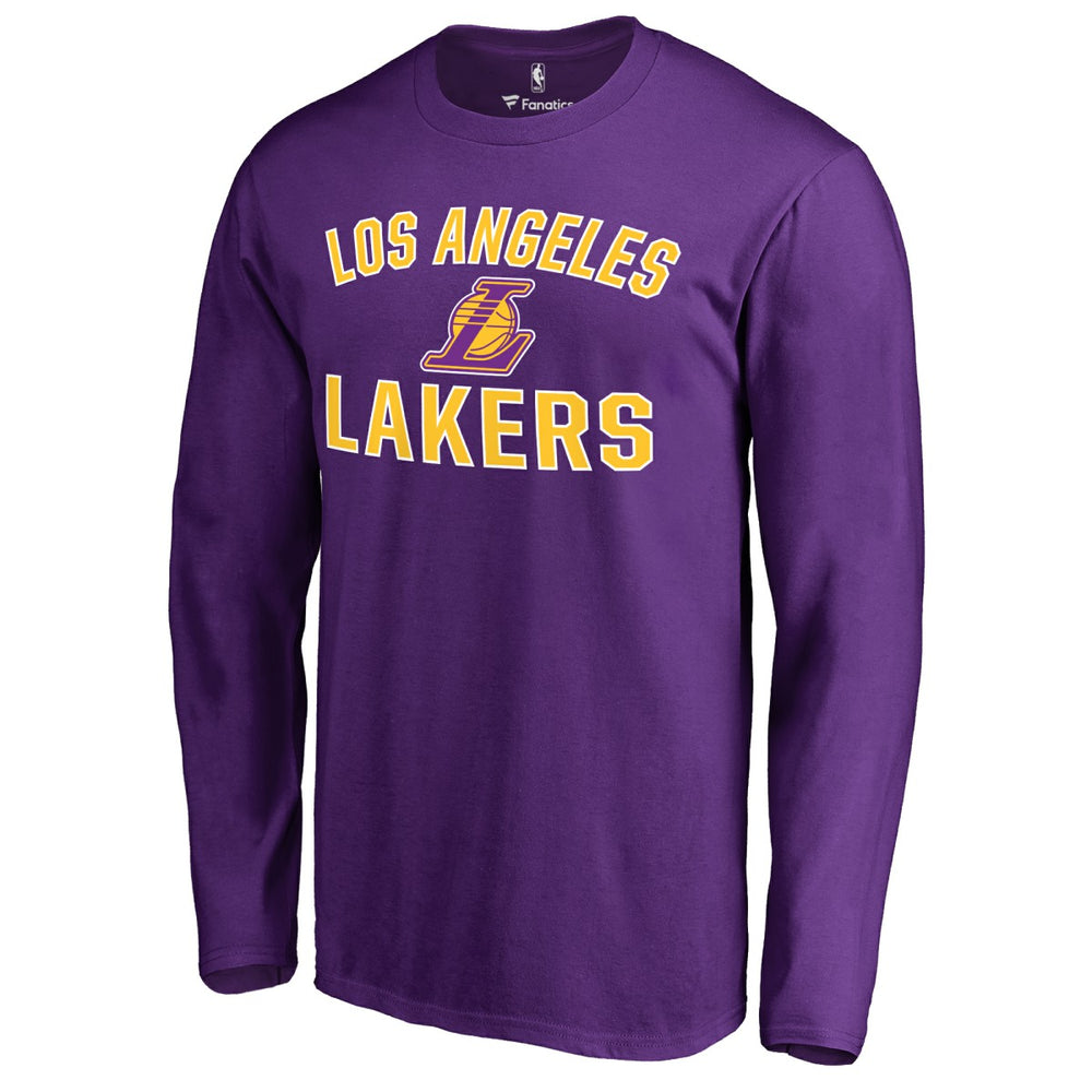 NBA - Los Angeles Lakers Victory Arch Long Sleeve T-Shirt - Purple
