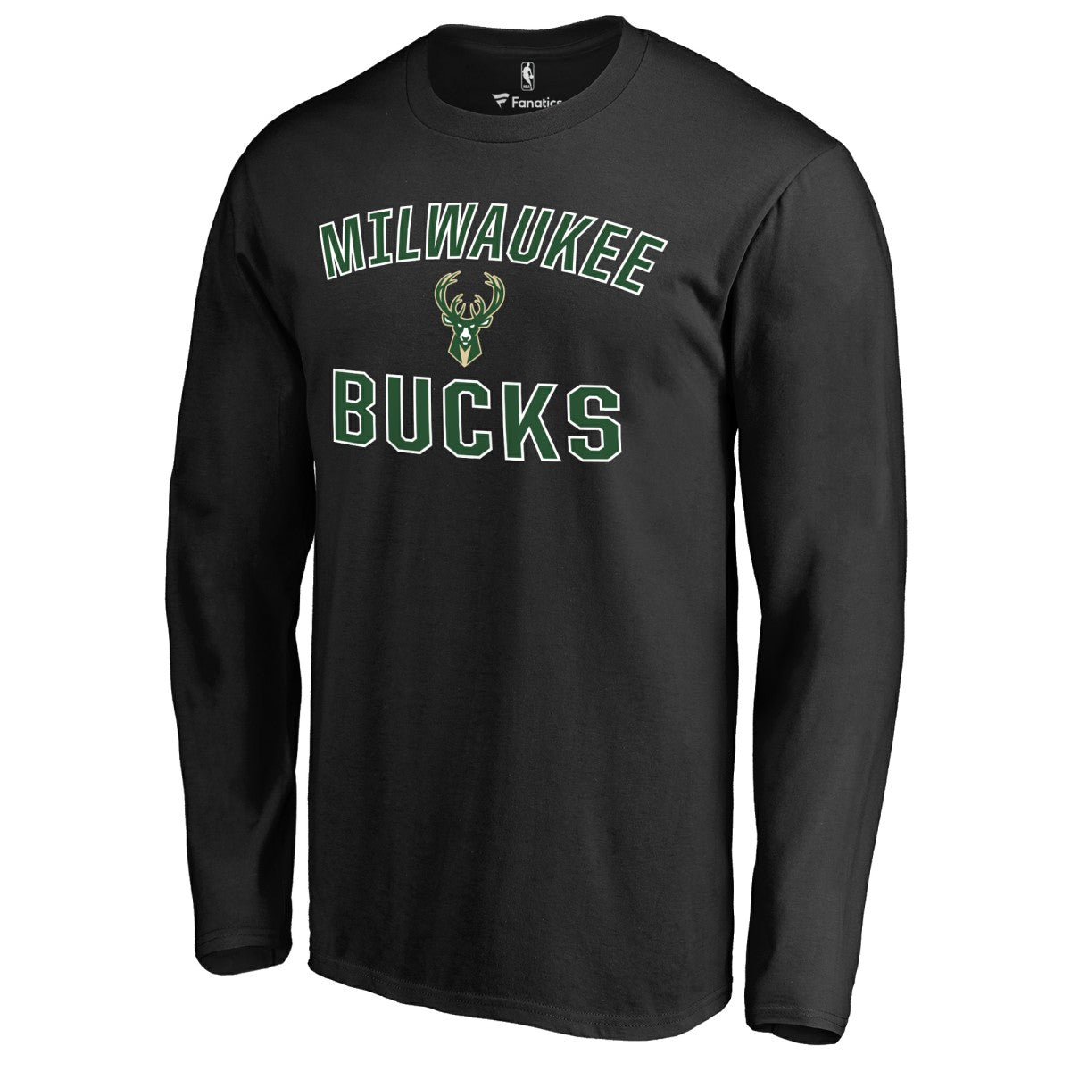 NBA - Milwaukee Bucks Victory Arch Long Sleeve T-Shirt - Black