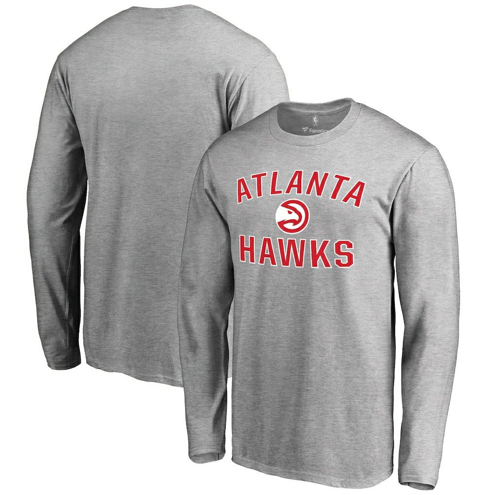 NBA - Atlanta Hawks Victory Arch Long Sleeve T-Shirt - Ash
