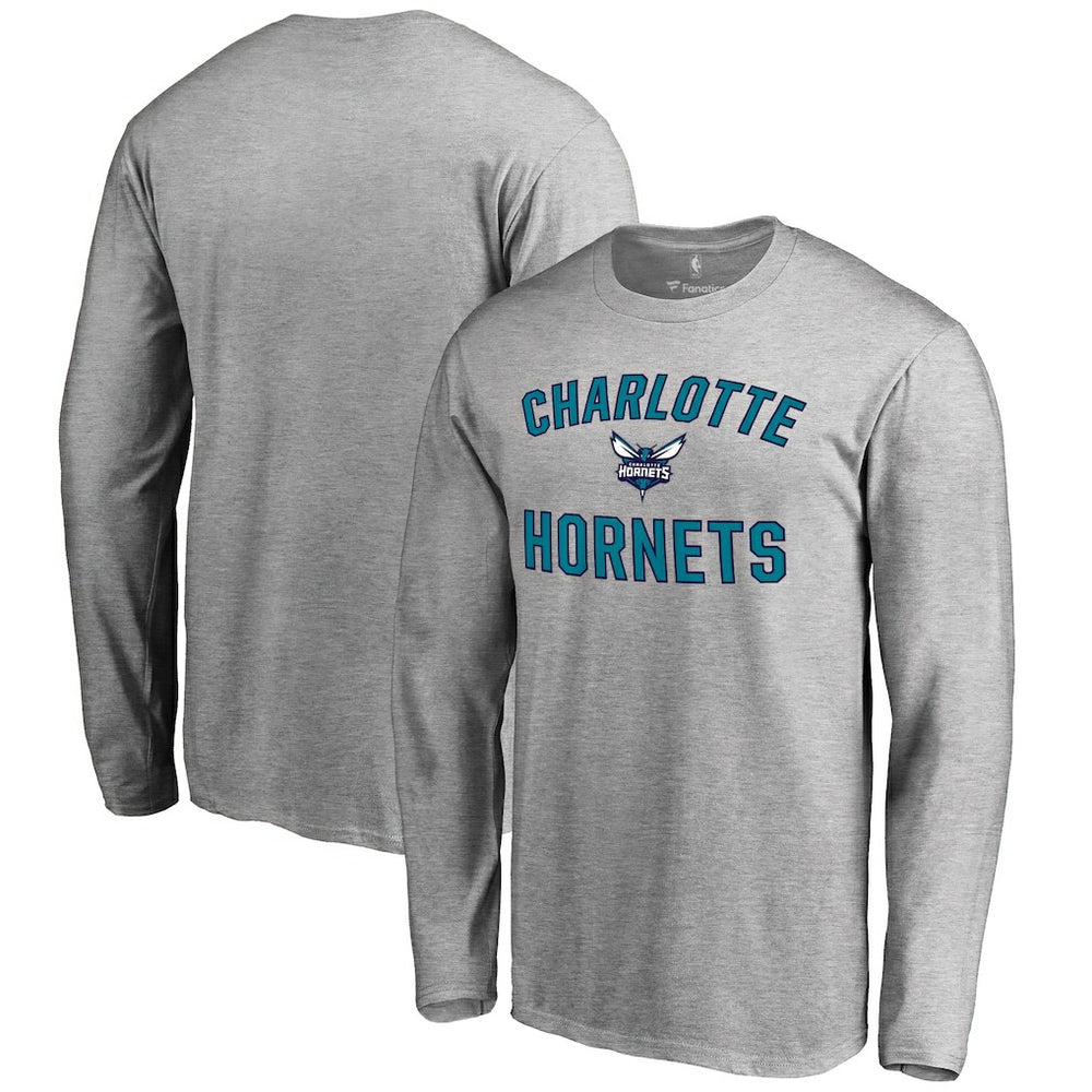 NBA - Charlotte Hornets Victory Arch Long Sleeve T-Shirt - Ash