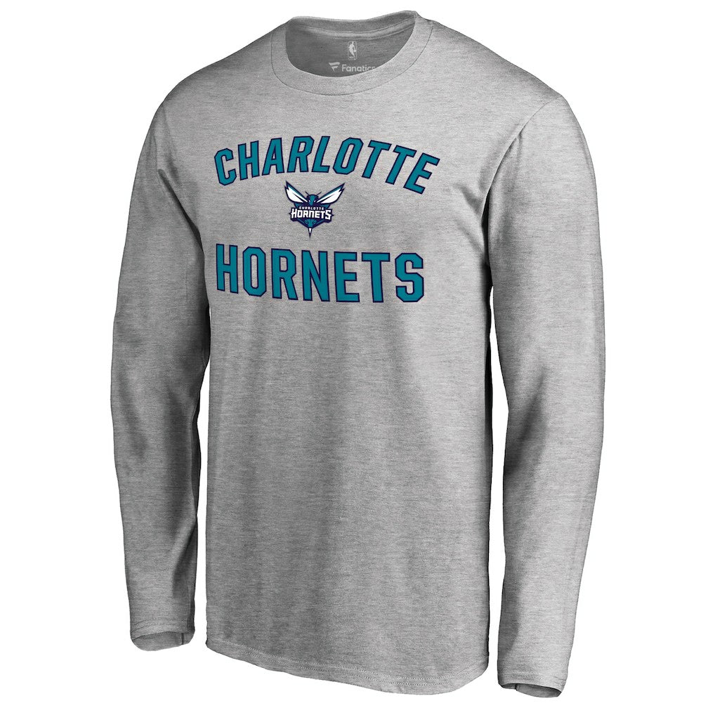 NBA - Charlotte Hornets Victory Arch Long Sleeve T-Shirt - Ash