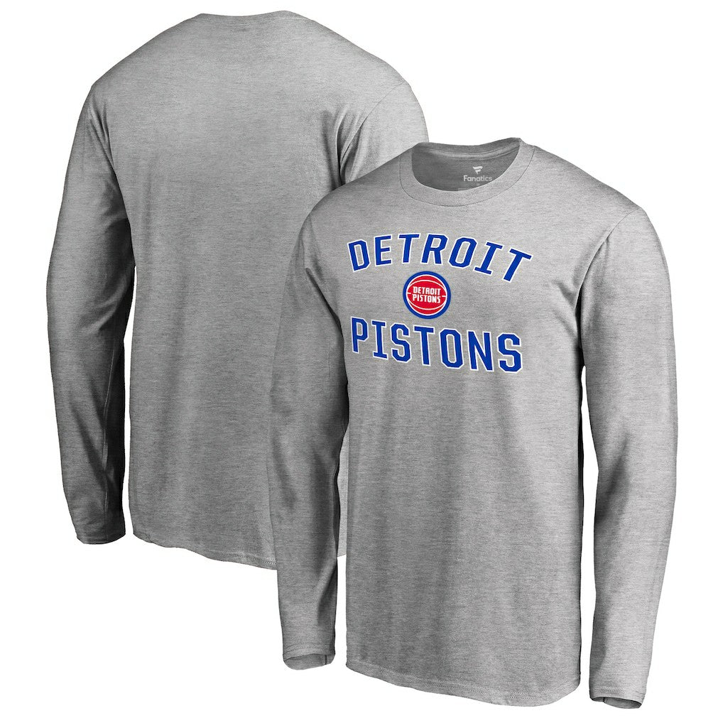 NBA - Detroit Pistons Victory Arch Long Sleeve T-Shirt - Ash