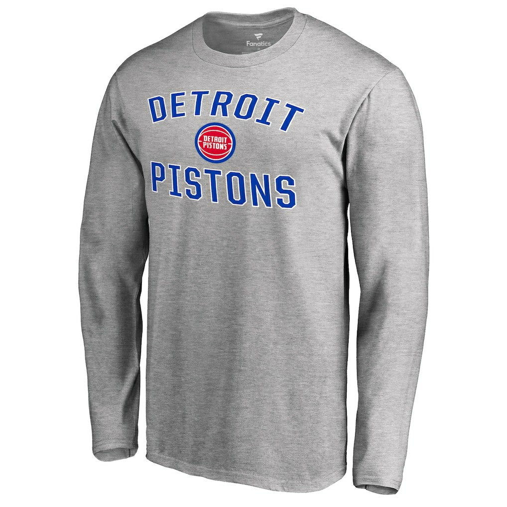 NBA - Detroit Pistons Victory Arch Long Sleeve T-Shirt - Ash