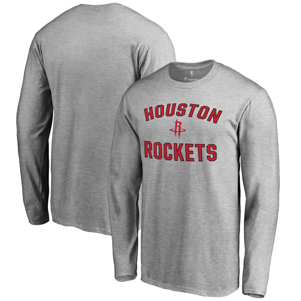 NBA - Houston Rockets Victory Arch Long Sleeve T-Shirt - Ash