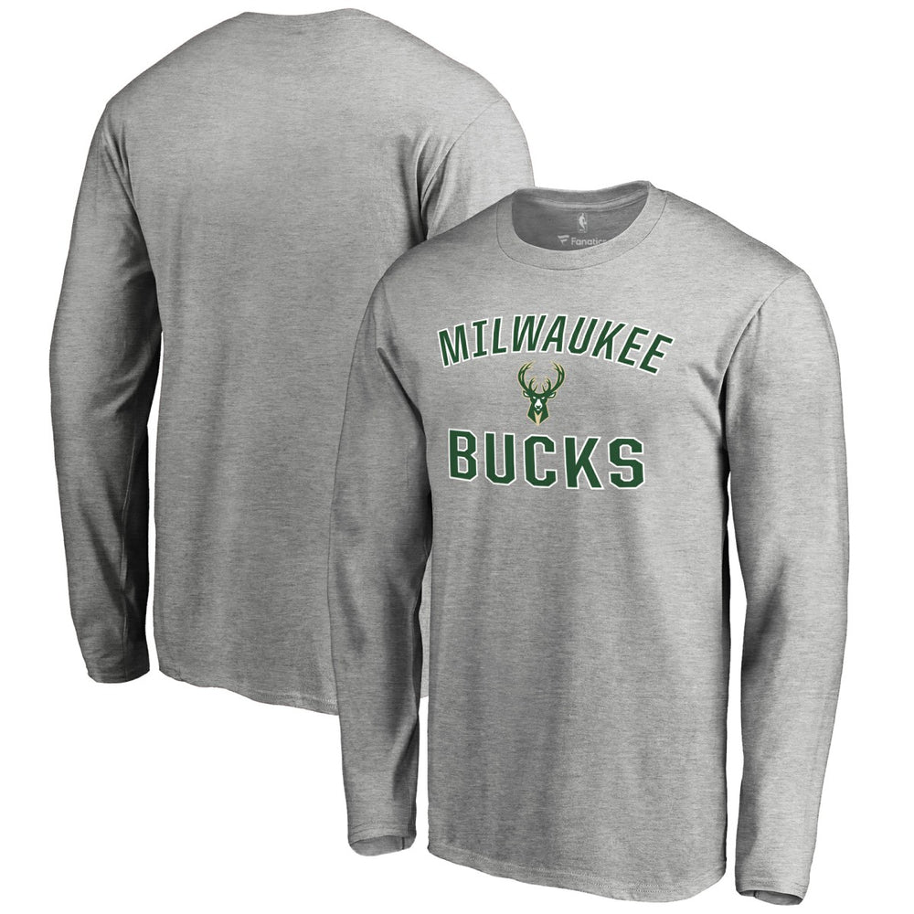 NBA - Milwaukee Bucks Victory Arch Long Sleeve T-Shirt - Ash