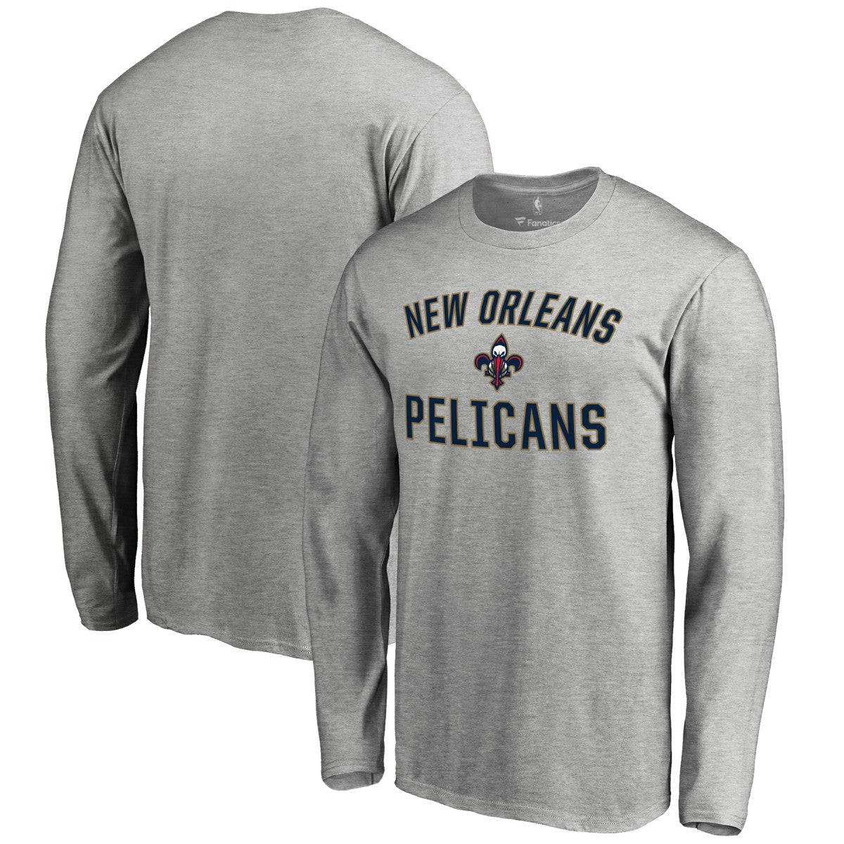 NBA - New Orleans Pelicans Victory Arch Long Sleeve T-Shirt - Ash