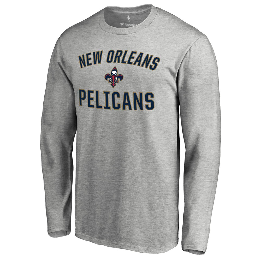 NBA - New Orleans Pelicans Victory Arch Long Sleeve T-Shirt - Ash