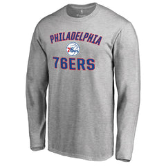 NBA - Philadelphia 76ers Victory Arch Long Sleeve T-Shirt - Ash