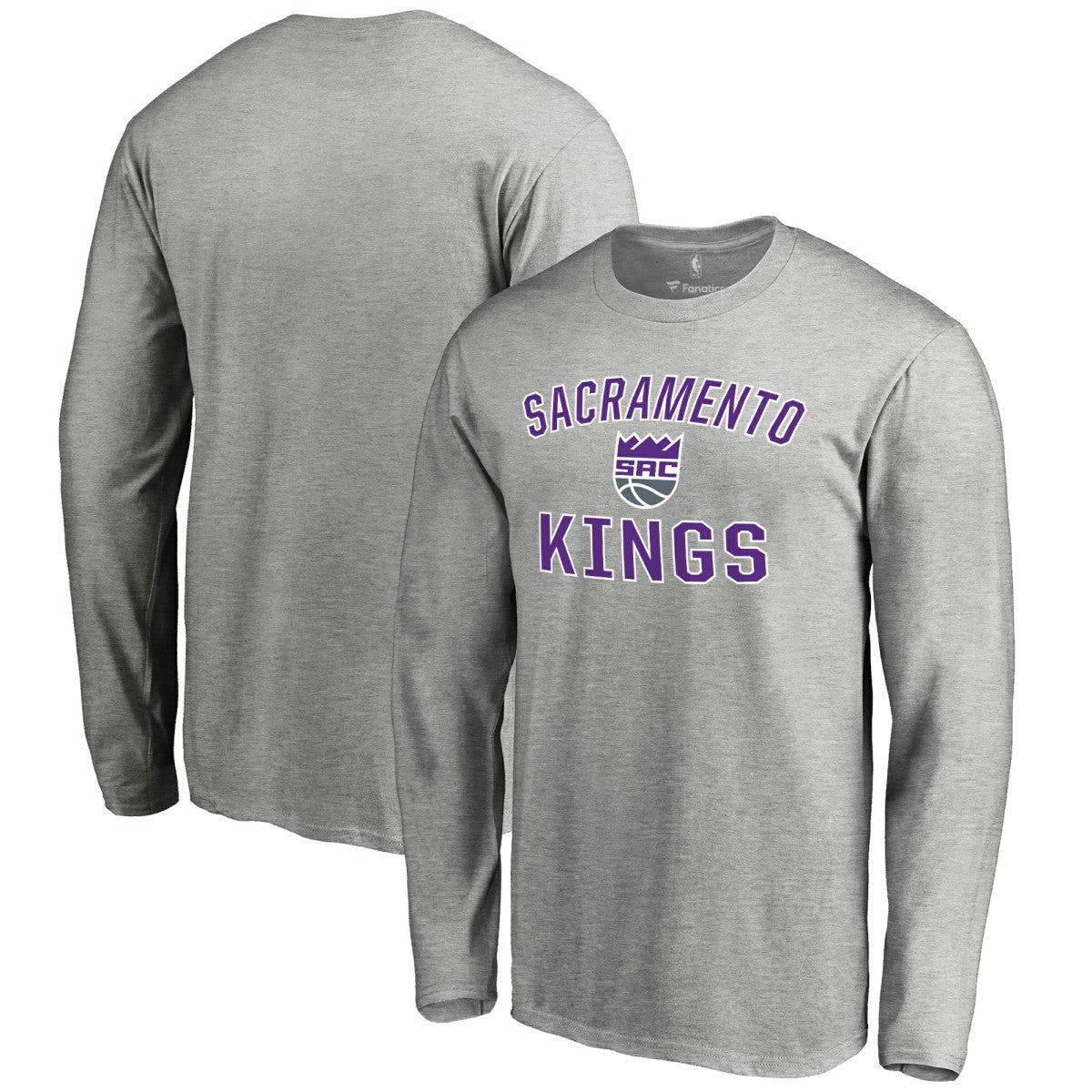 NBA - Sacramento Kings Victory Arch Long Sleeve T-Shirt - Ash
