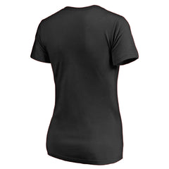NBA - San Antonio Spurs Women's Primary Logo V-Neck T-Shirt - Black
