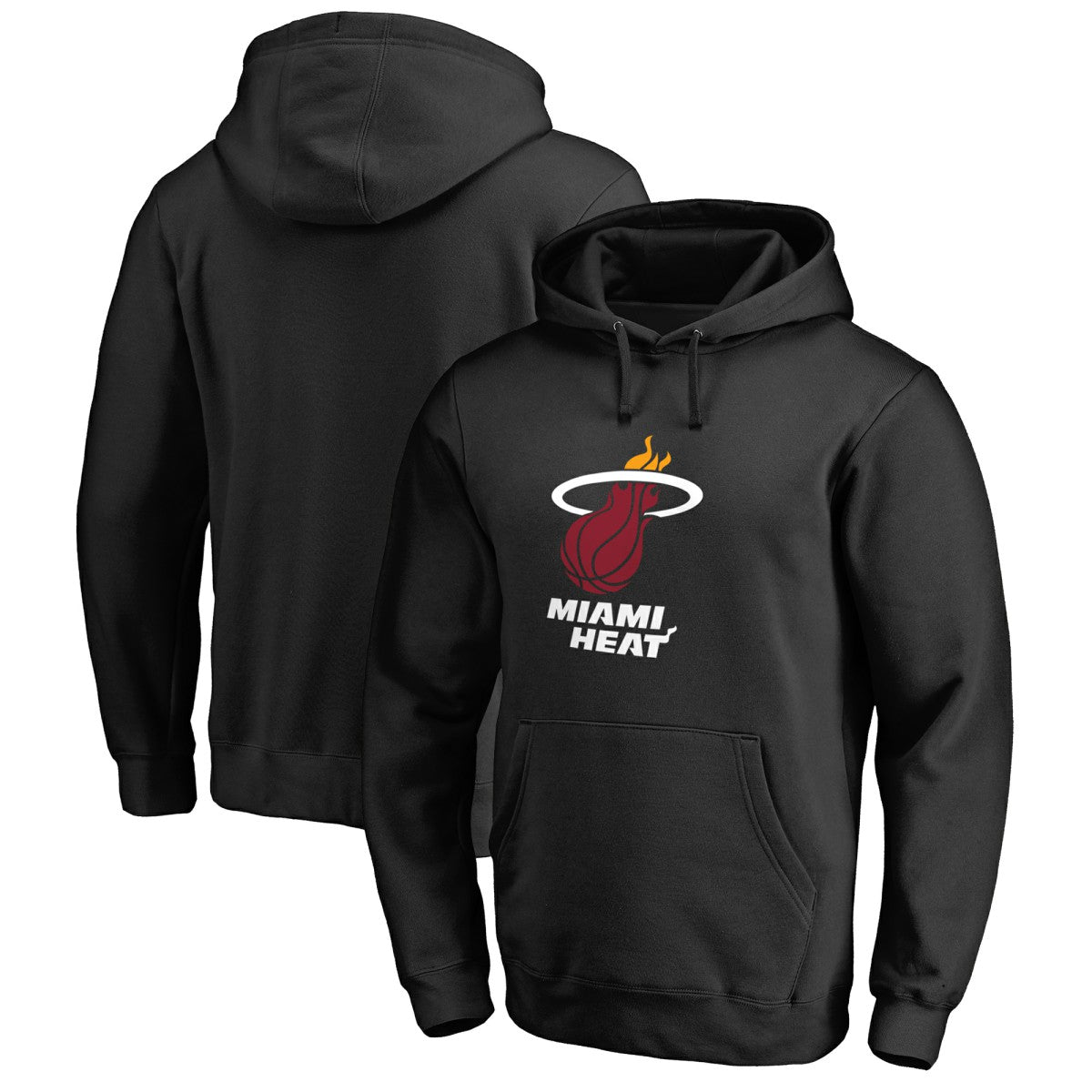 NBA - Miami Heat Primary Logo Pullover Hoodie - Black