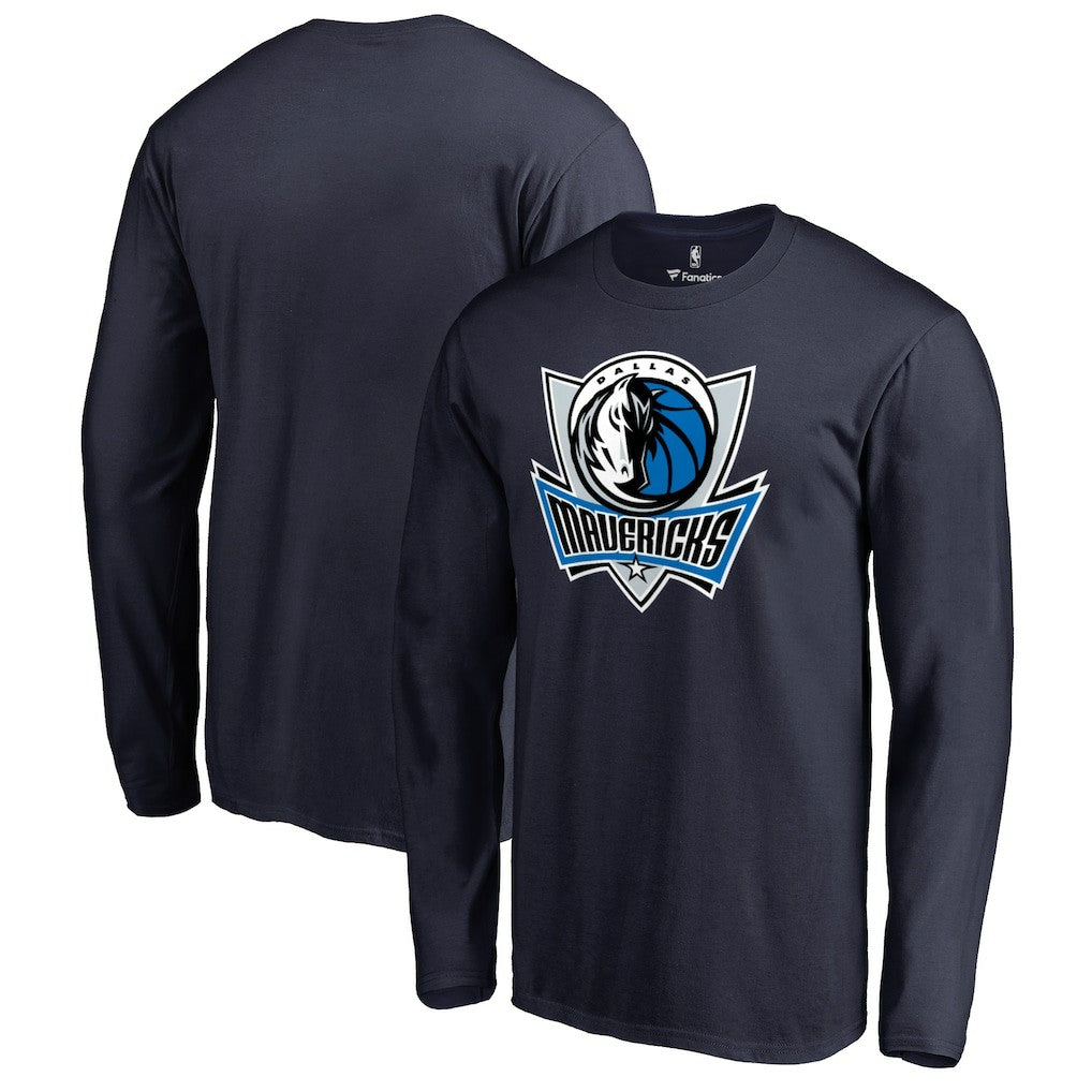 NBA - Dallas Mavericks Primary Logo Long Sleeve T-Shirt - Navy