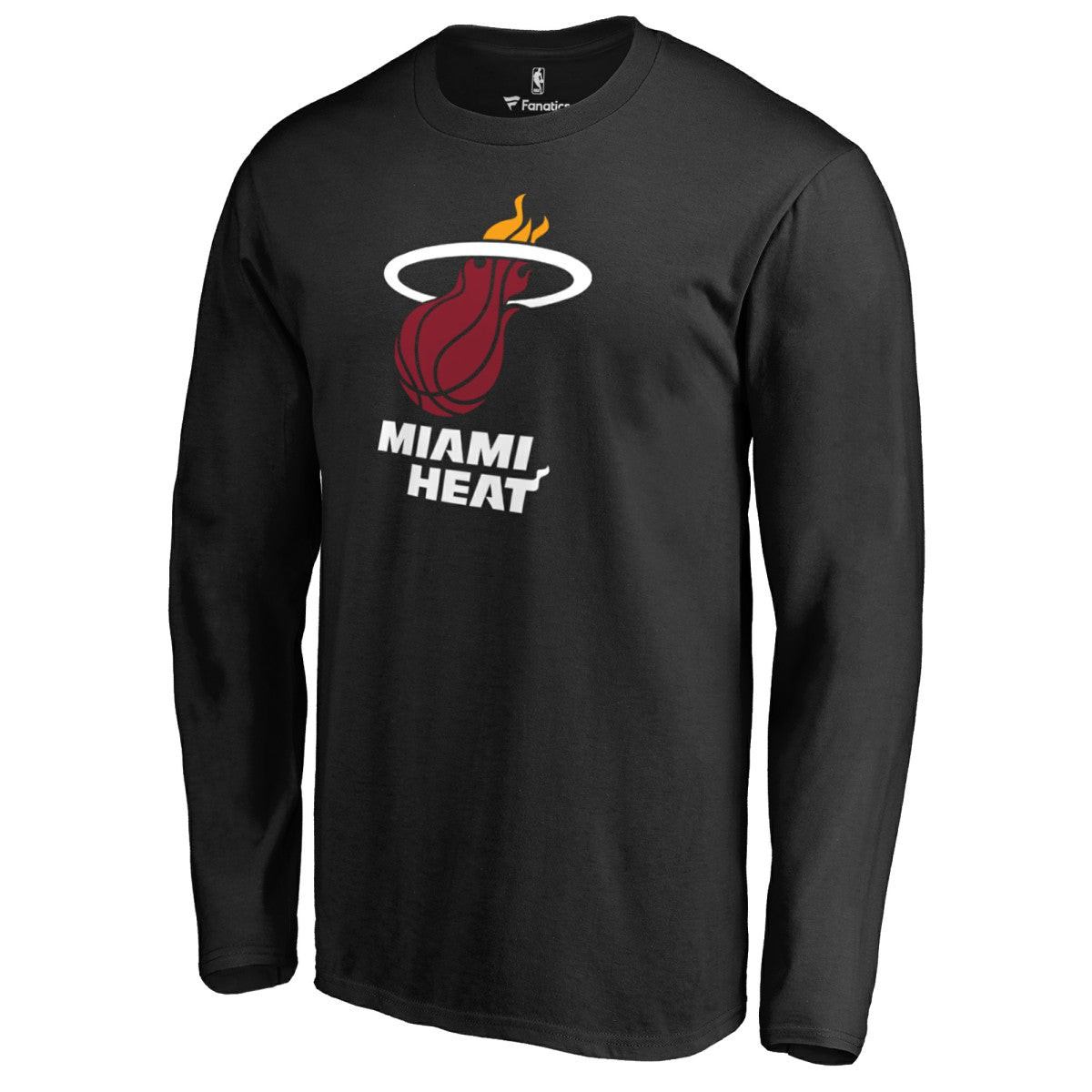 NBA - Miami Heat Primary Logo Long Sleeve T-Shirt - Black