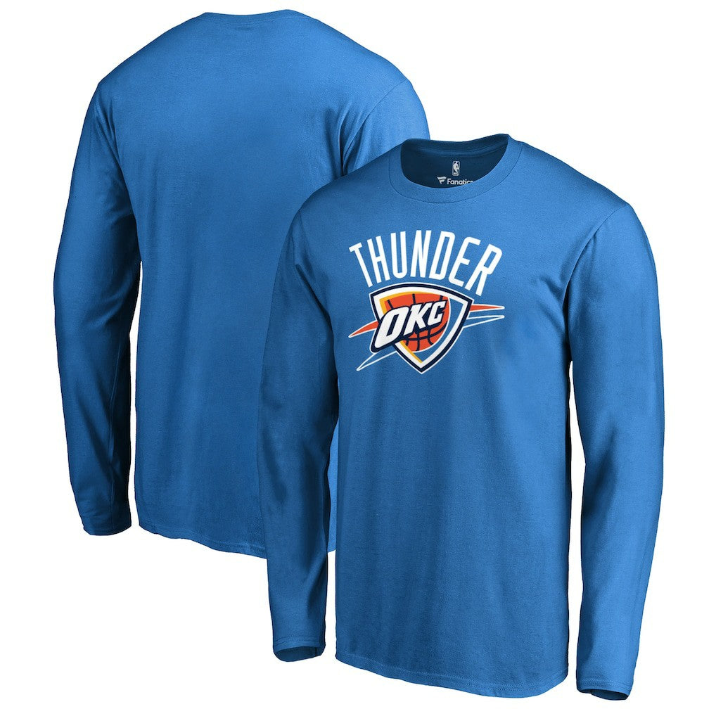 NBA - Oklahoma City Thunder Primary Logo Long Sleeve T-Shirt - Blue