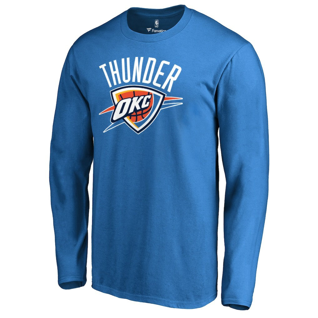 NBA - Oklahoma City Thunder Primary Logo Long Sleeve T-Shirt - Blue