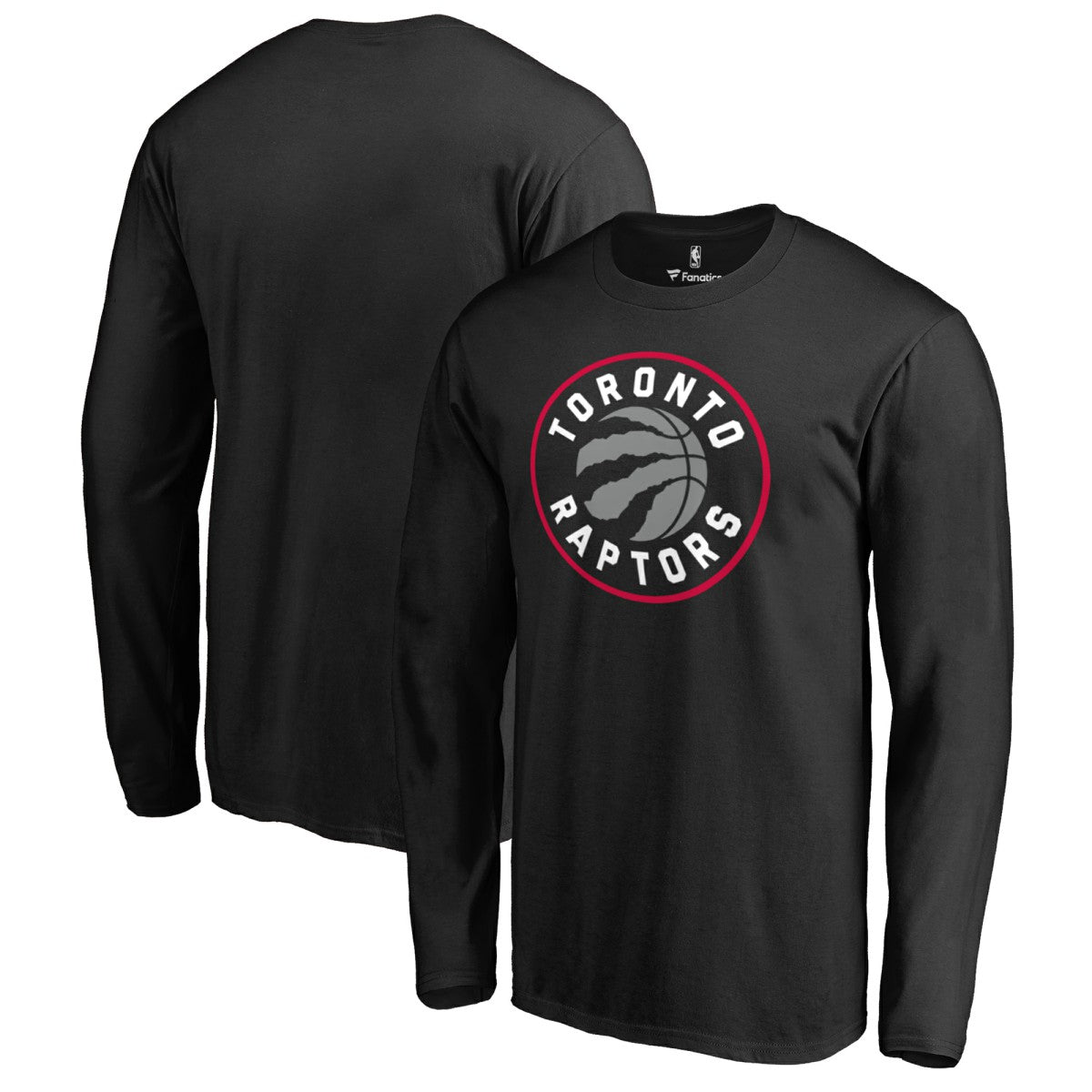 NBA - Toronto Raptors Primary Logo Long Sleeve T-Shirt - Black