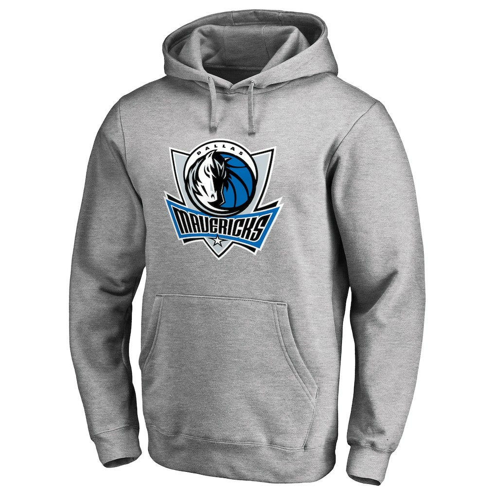 NBA - Dallas Mavericks Primary Logo Pullover Hoodie - Heather Gray
