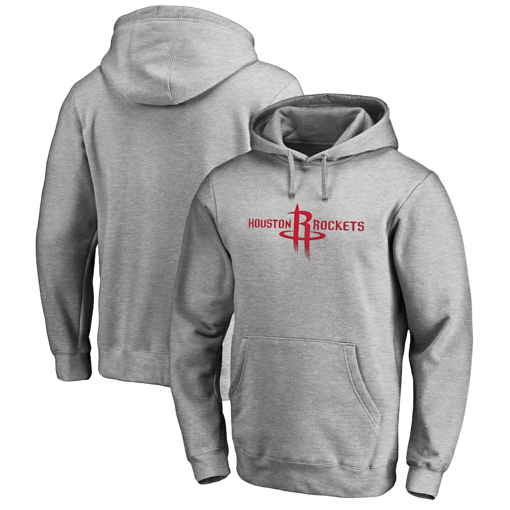 NBA - Houston Rockets Primary Logo Pullover Hoodie - Heather Gray