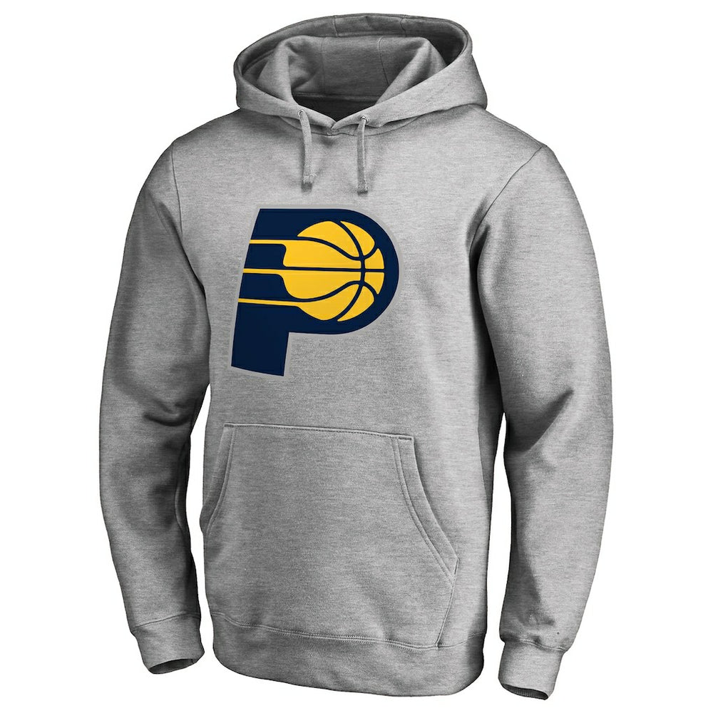NBA - Indiana Pacers Primary Logo Pullover Hoodie - Heather Gray