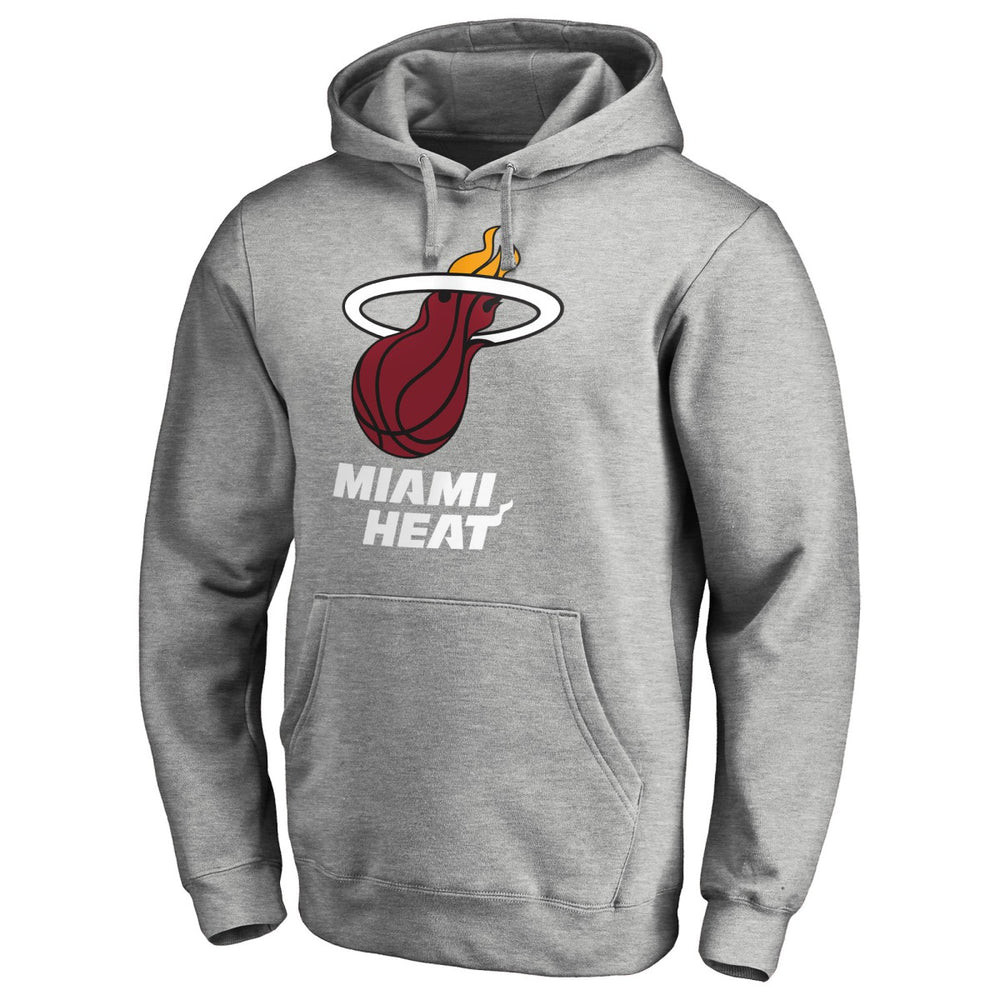 NBA - Miami Heat Primary Logo Pullover Hoodie - Heather Gray