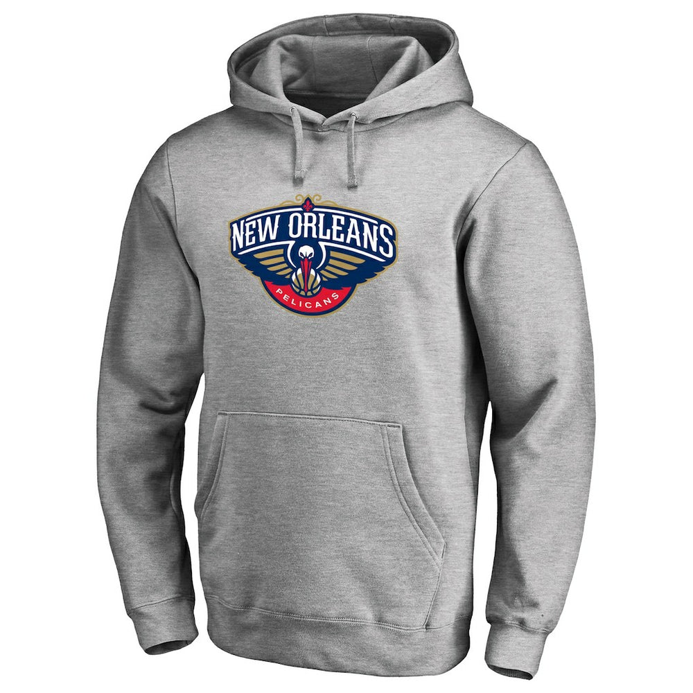NBA - New Orleans Pelicans Primary Logo Pullover Hoodie - Heather Gray